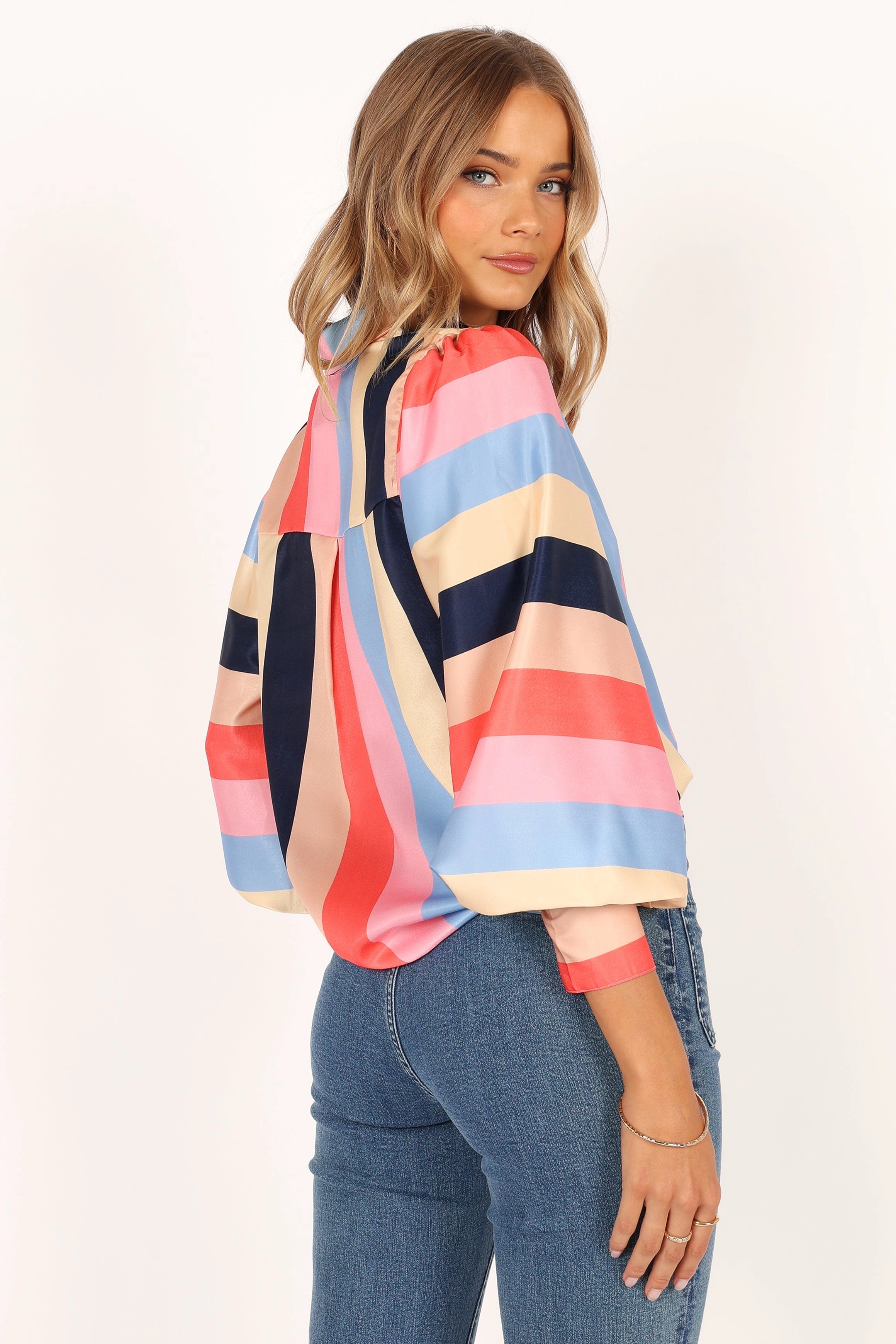 Kimmy Shirt - Multi Stripe
