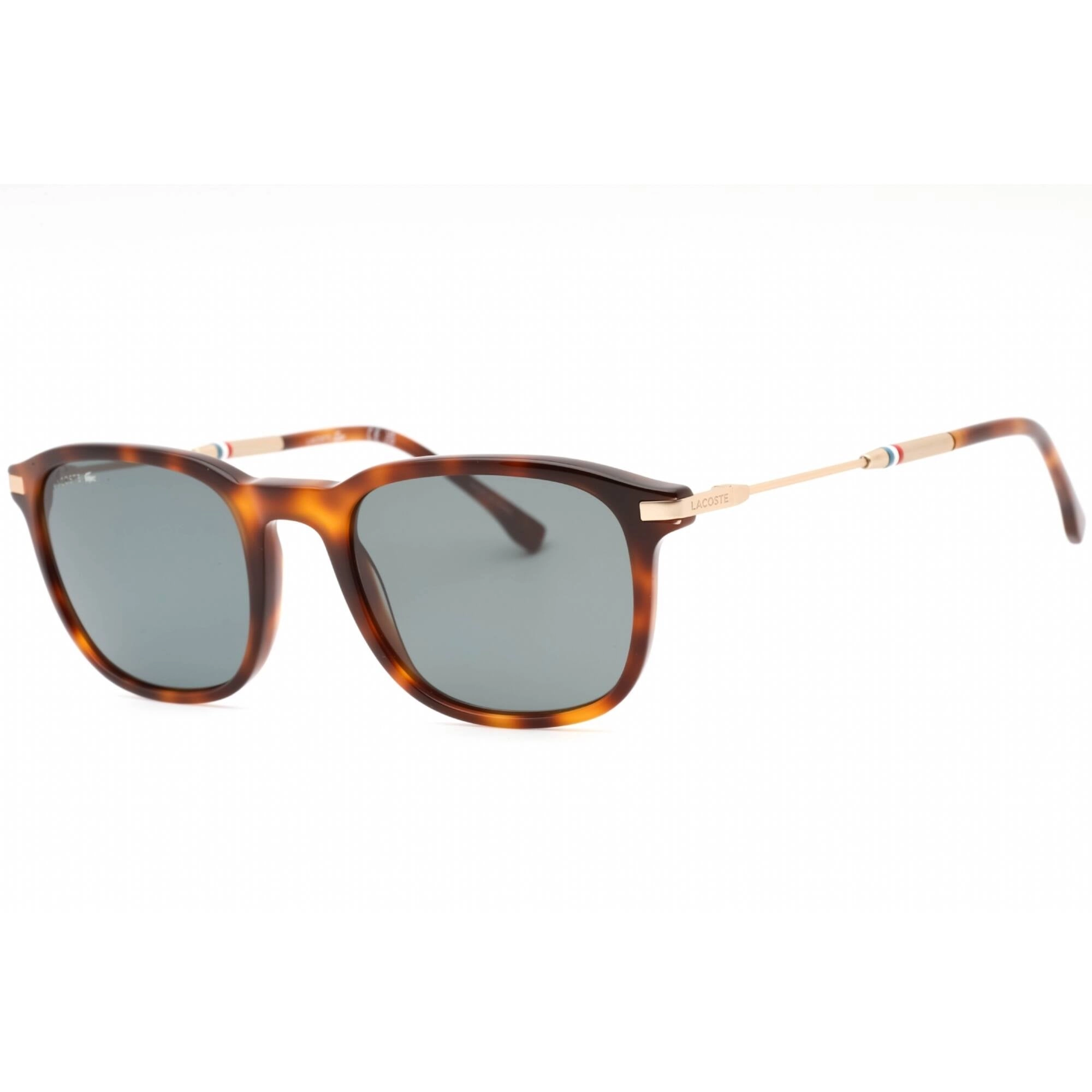 Lacoste Men's Sunglasses - Havana Plastic Square Frame Blue Green Lens | L992S 214