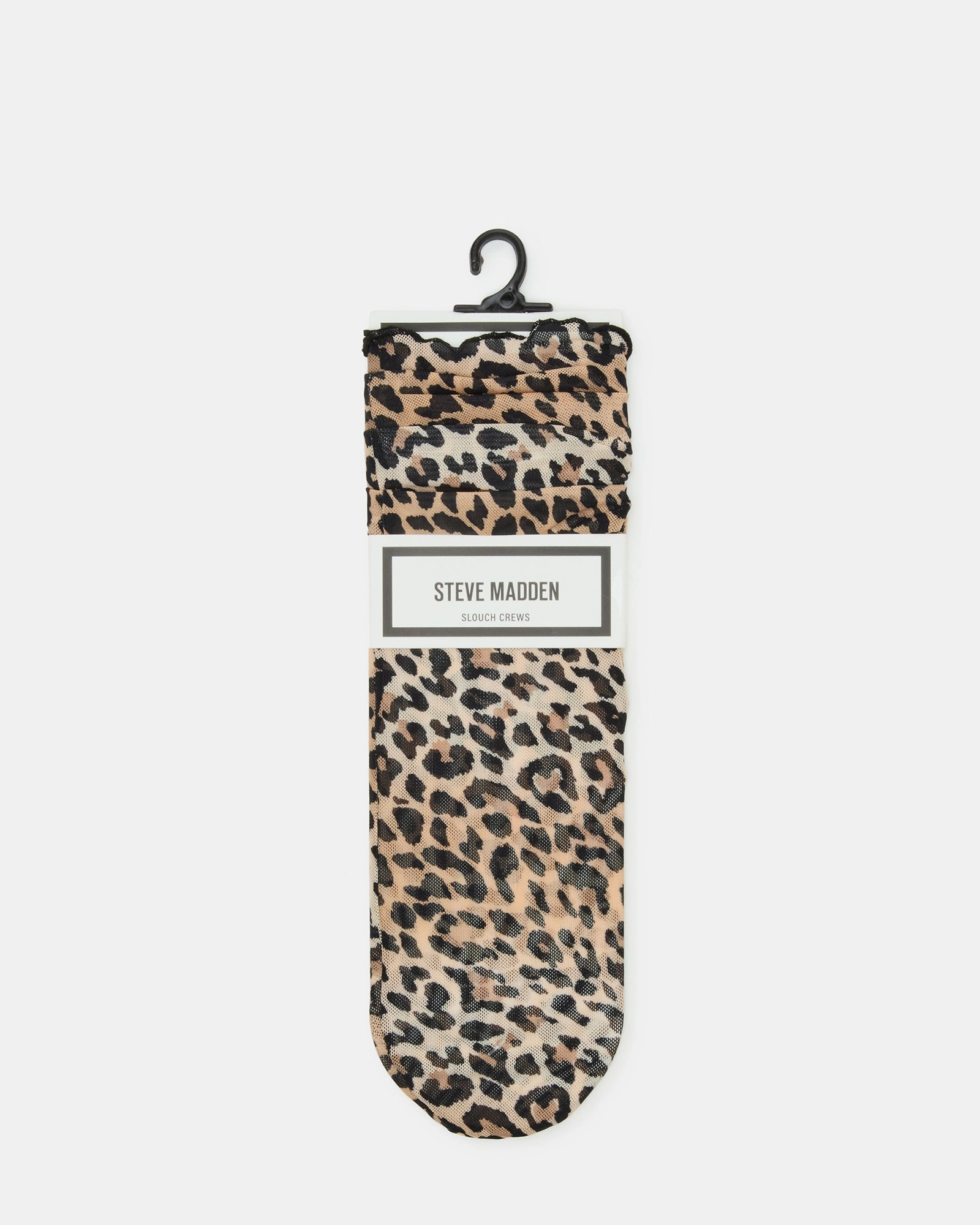 LEOPARD MESH SOCKS NATURAL
