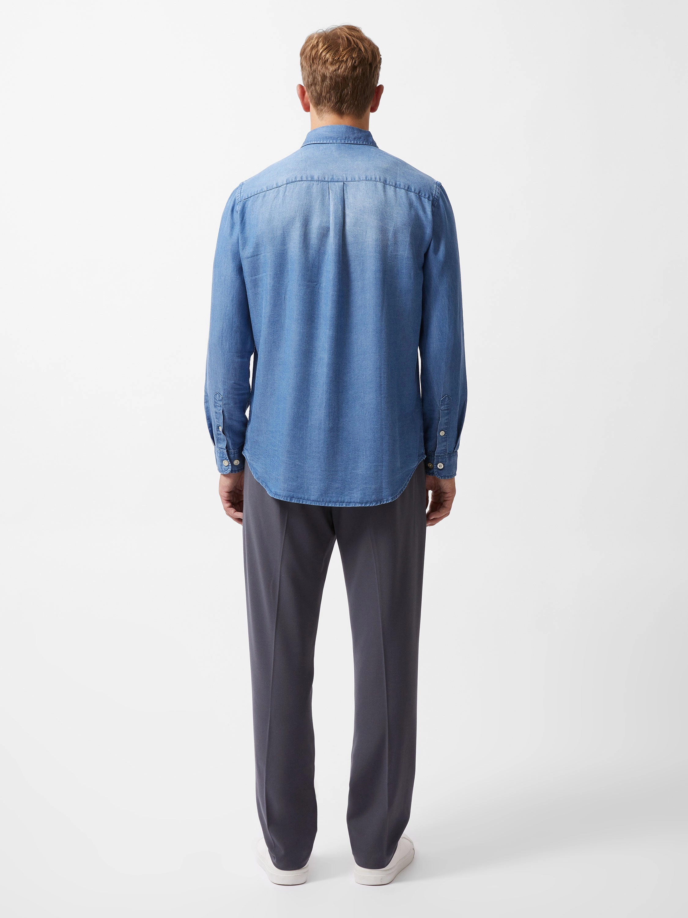 Long Sleeve Denim Lyocell Shirt