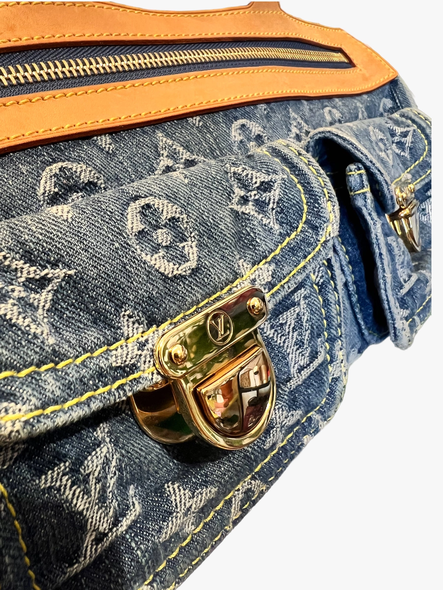 Louis Vuitton Denim Monogram & Leather Neo Speedy