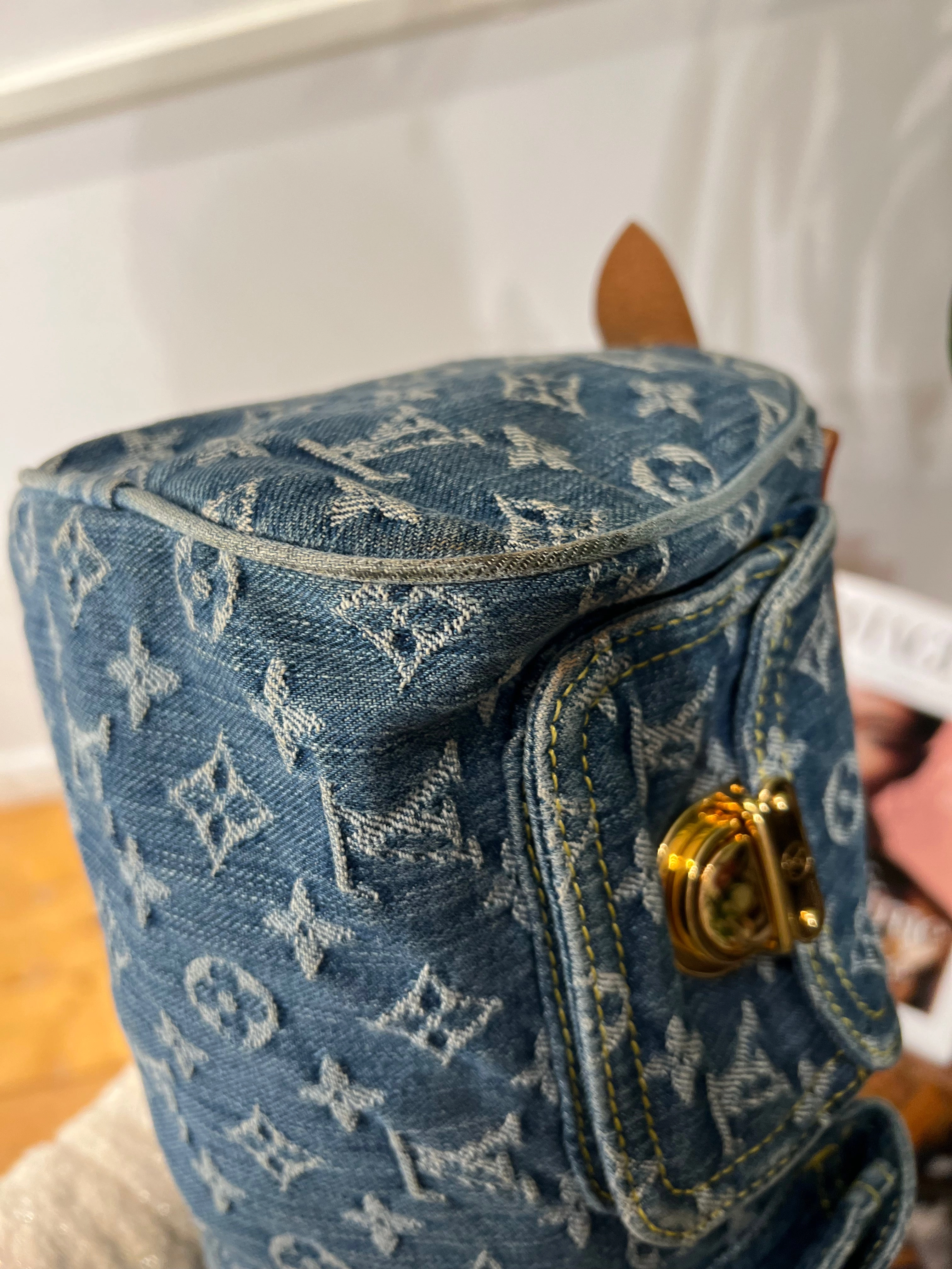 Louis Vuitton Denim Monogram & Leather Neo Speedy