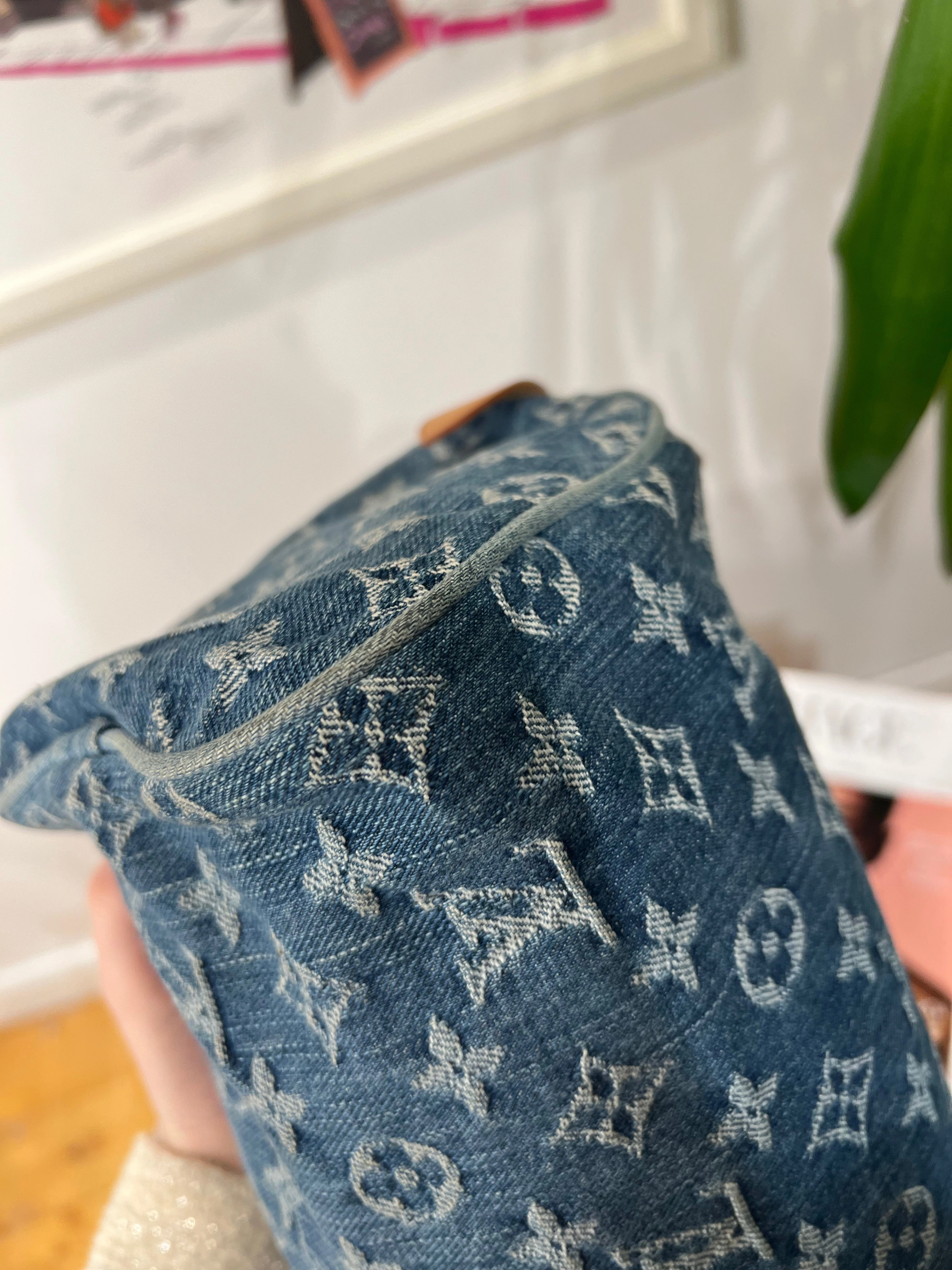 Louis Vuitton Denim Monogram & Leather Neo Speedy