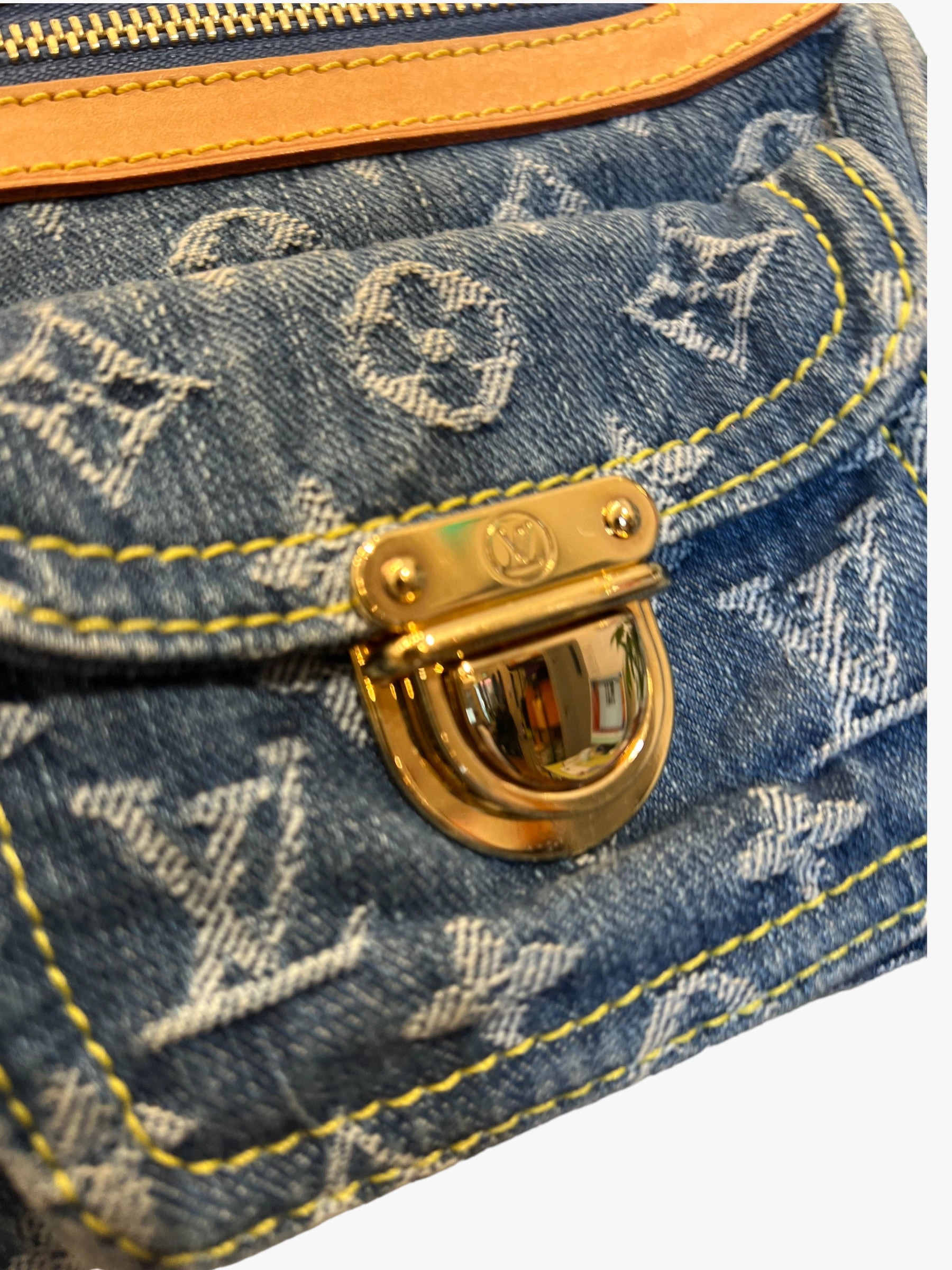 Louis Vuitton Denim Monogram & Leather Neo Speedy