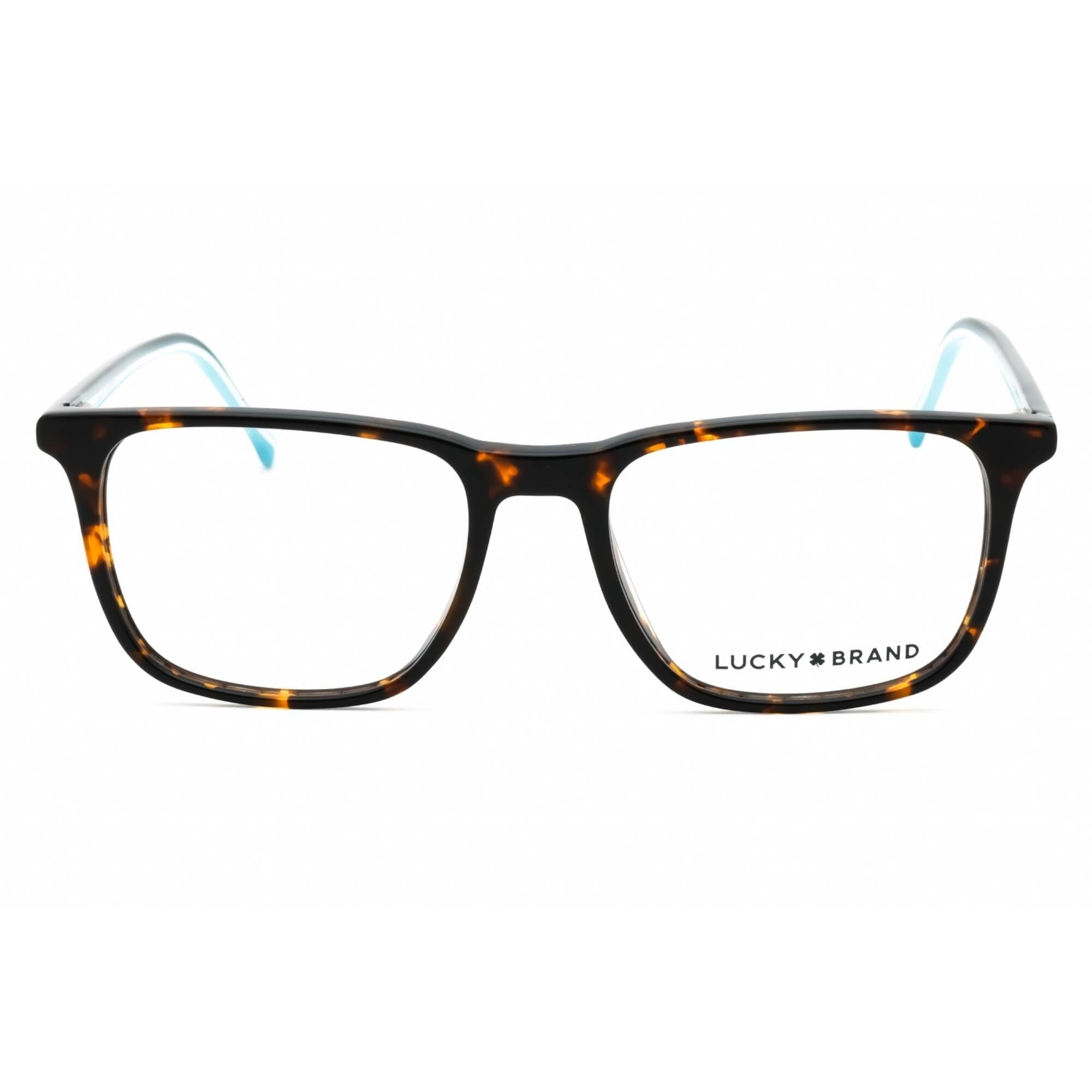 Lucky Brand Men's Eyeglasses - Tortoise Acetate Square Full Rim Frame | D418 0TOR