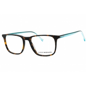 Lucky Brand Men's Eyeglasses - Tortoise Acetate Square Full Rim Frame | D418 0TOR