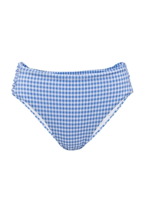 Mid Rise Ruched Bottom in Blakely Gingham