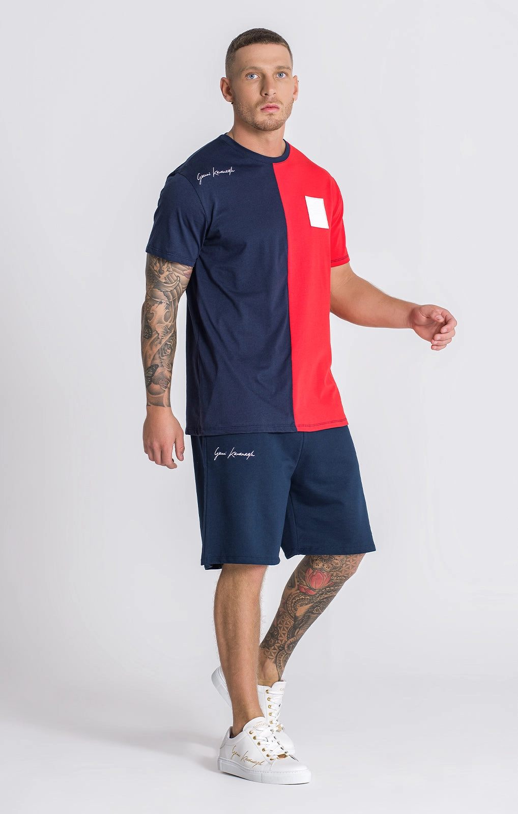 Navy Blue Block Tee