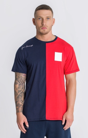 Navy Blue Block Tee