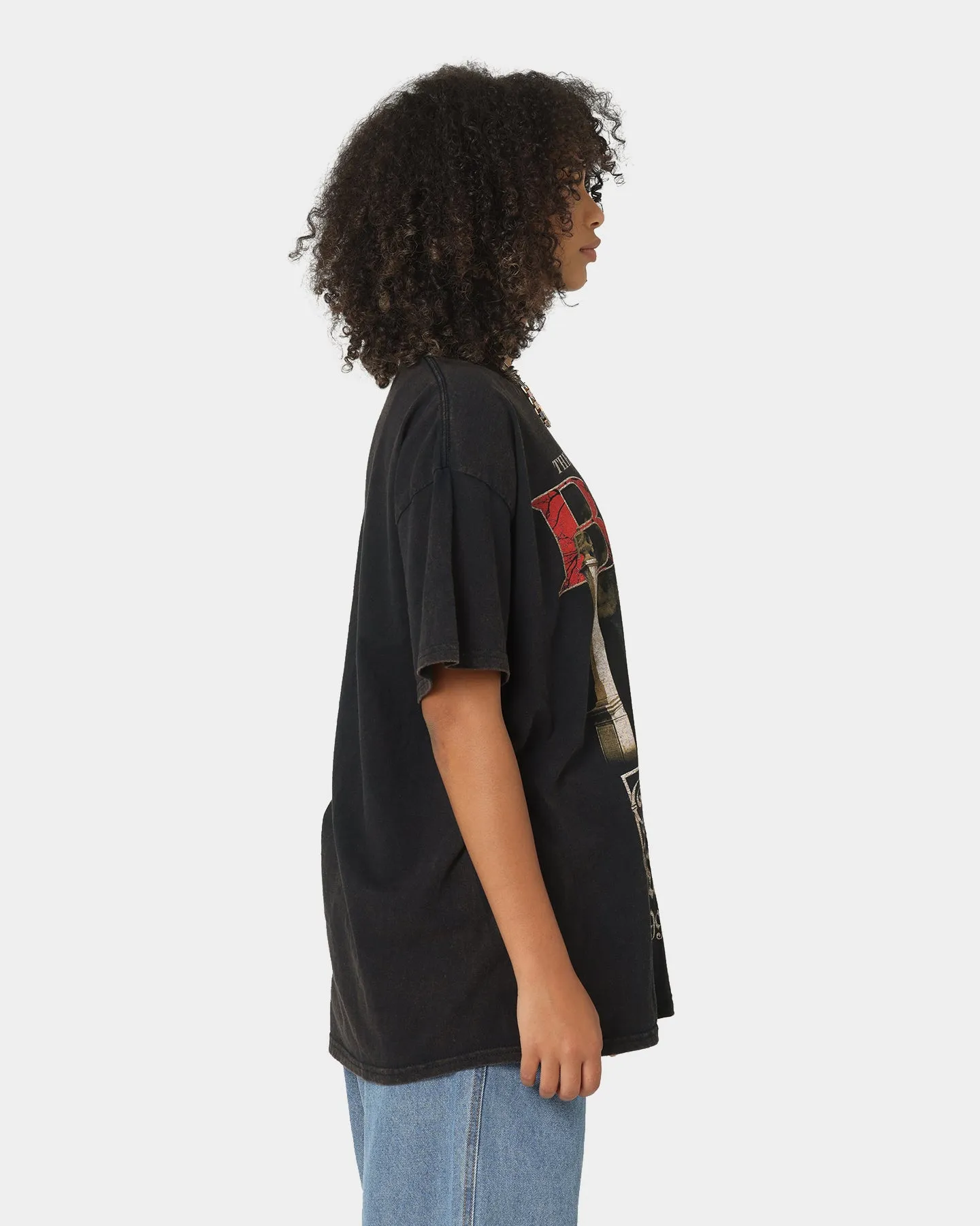 Notorious B.I.G Biggie Cover Shots Vintage T-Shirt Black
