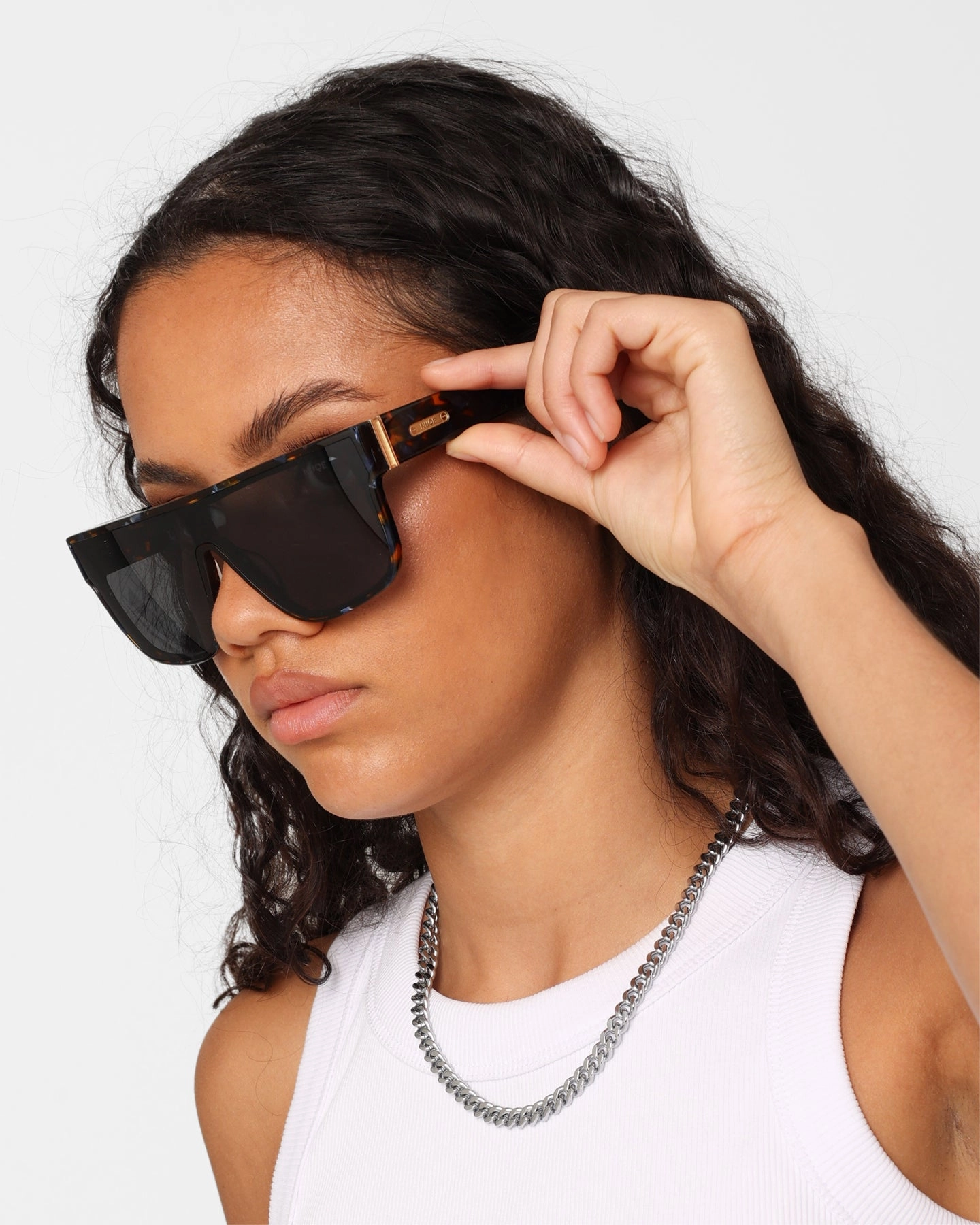 Nuqe Carlo Sunglasses Blue Tort/Gold