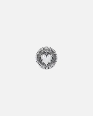 NXS Burning Heart Ring White Gold