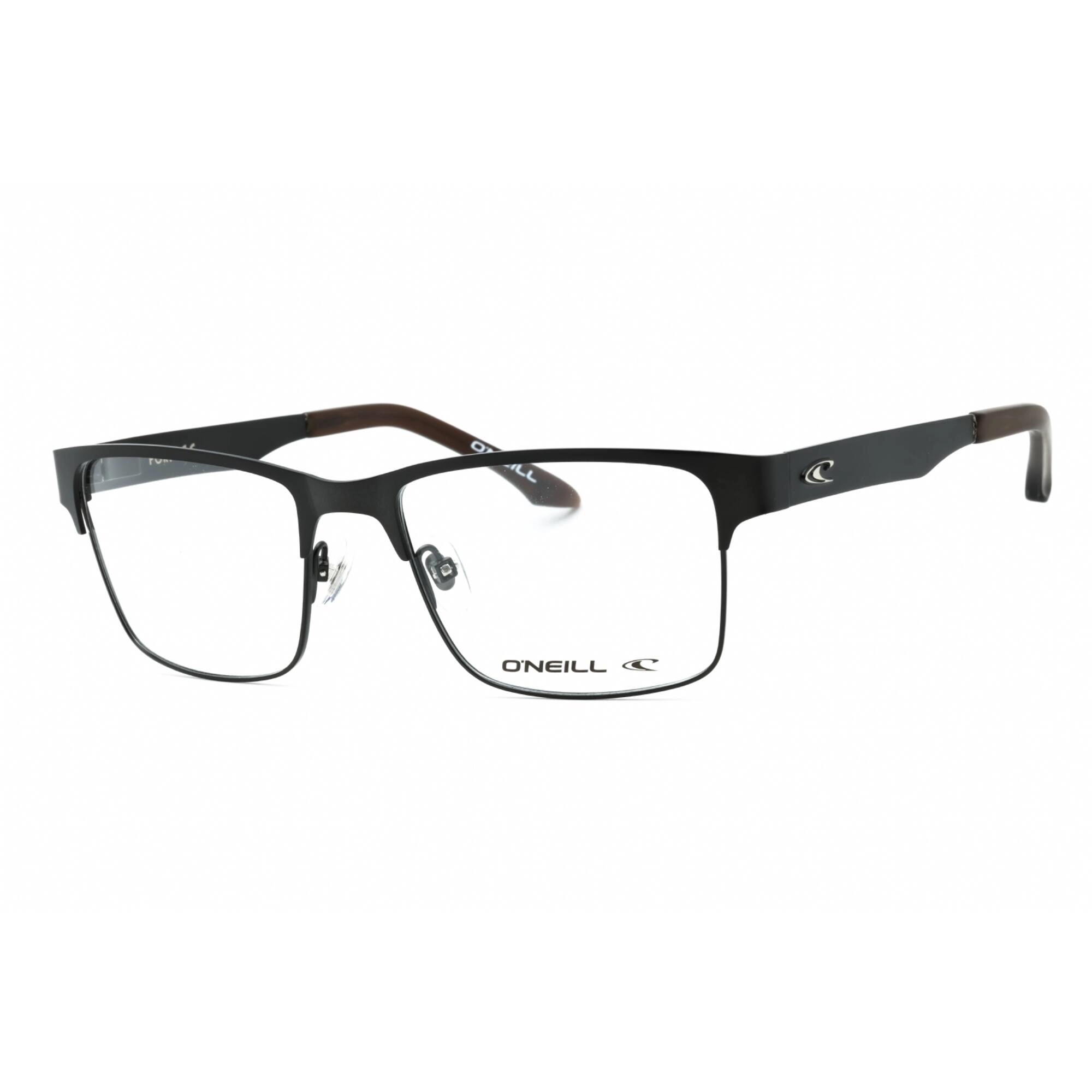 ONeill Men's Eyeglasses - Gunmetal/Brown Metal Square Full Rim Frame | ONO-PORT 005