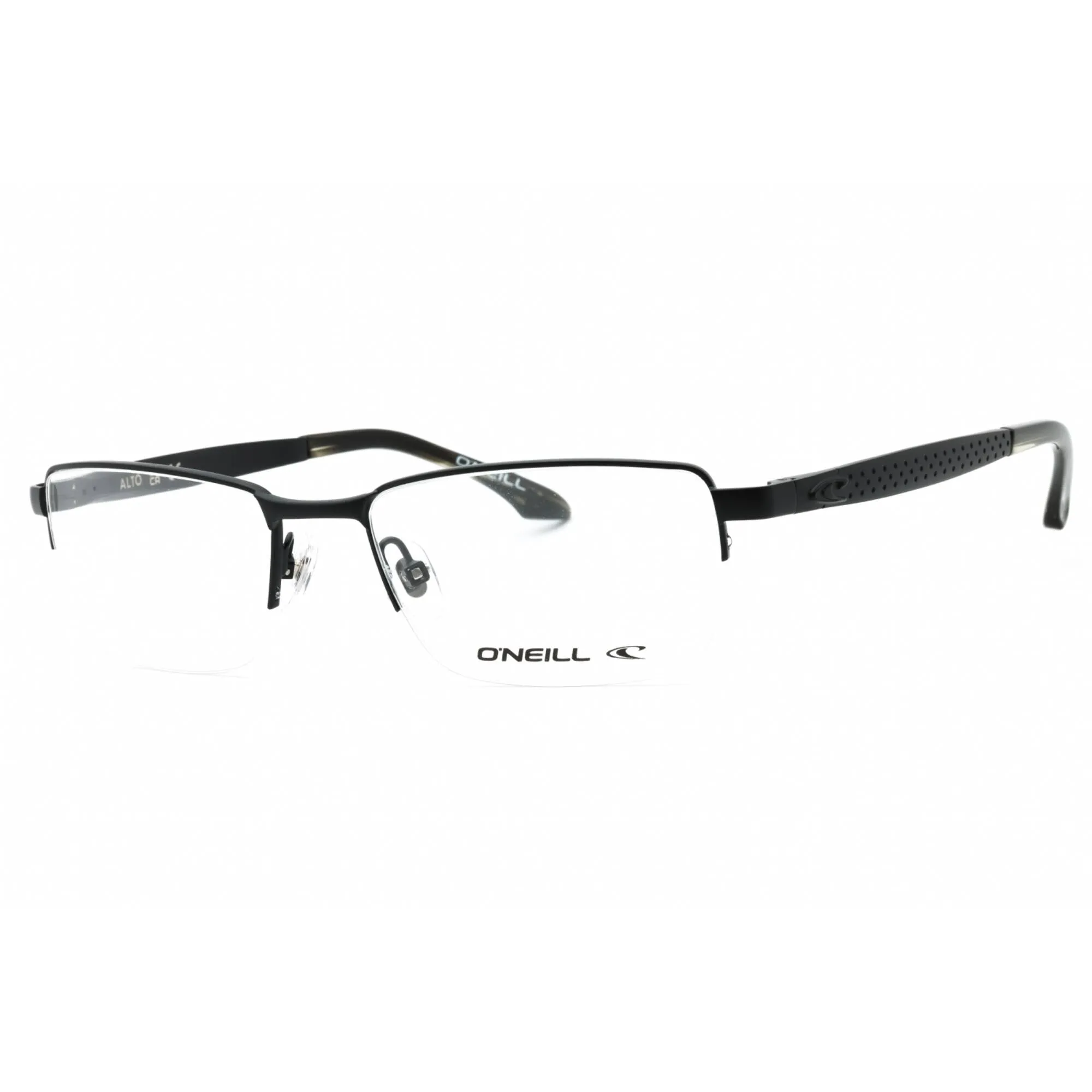 ONeill Men's Eyeglasses - Matte Black Metal Rectangular Half Rim Frame | ONO-ALTO 004