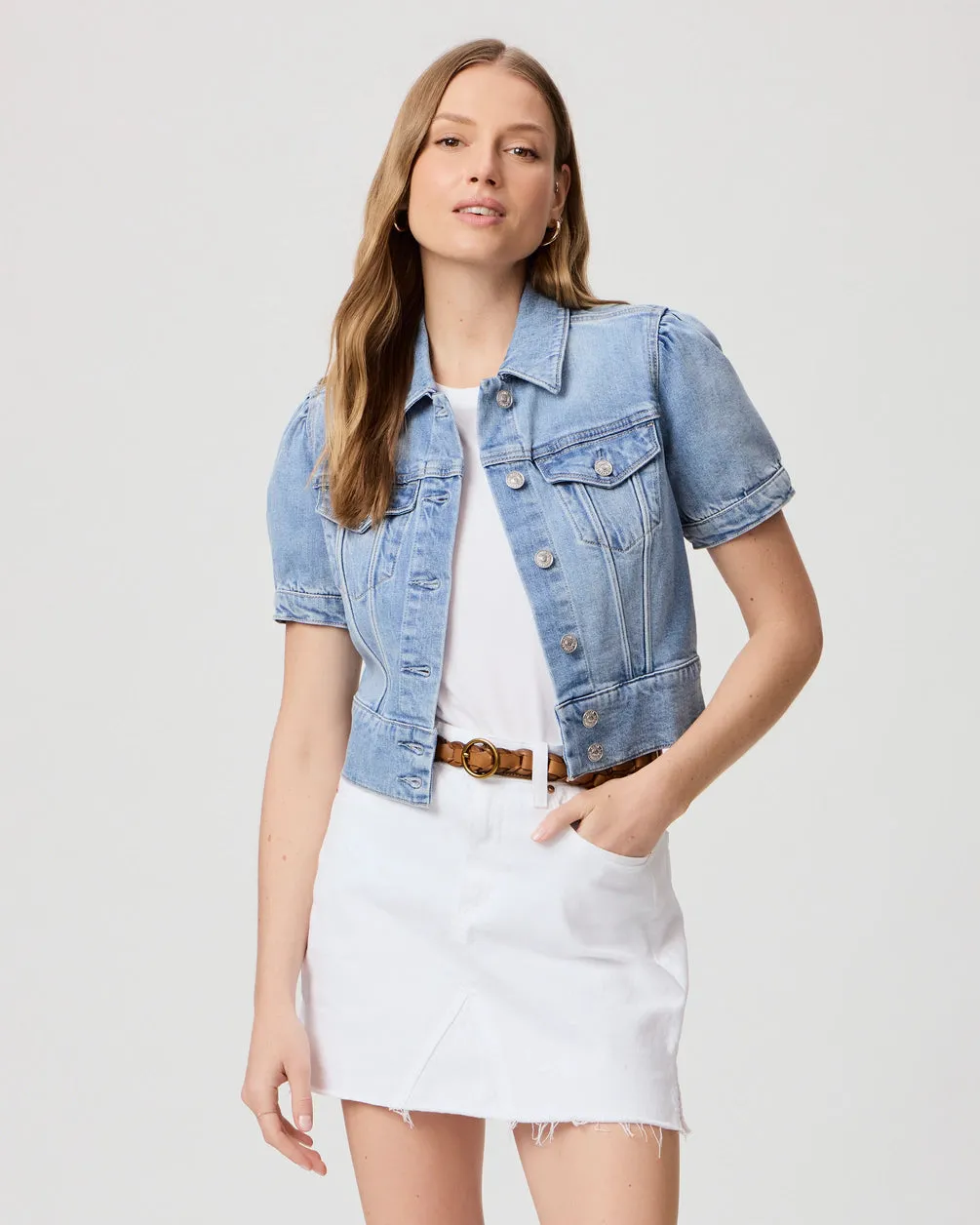 Pab187 Light Wash Denim Jacket