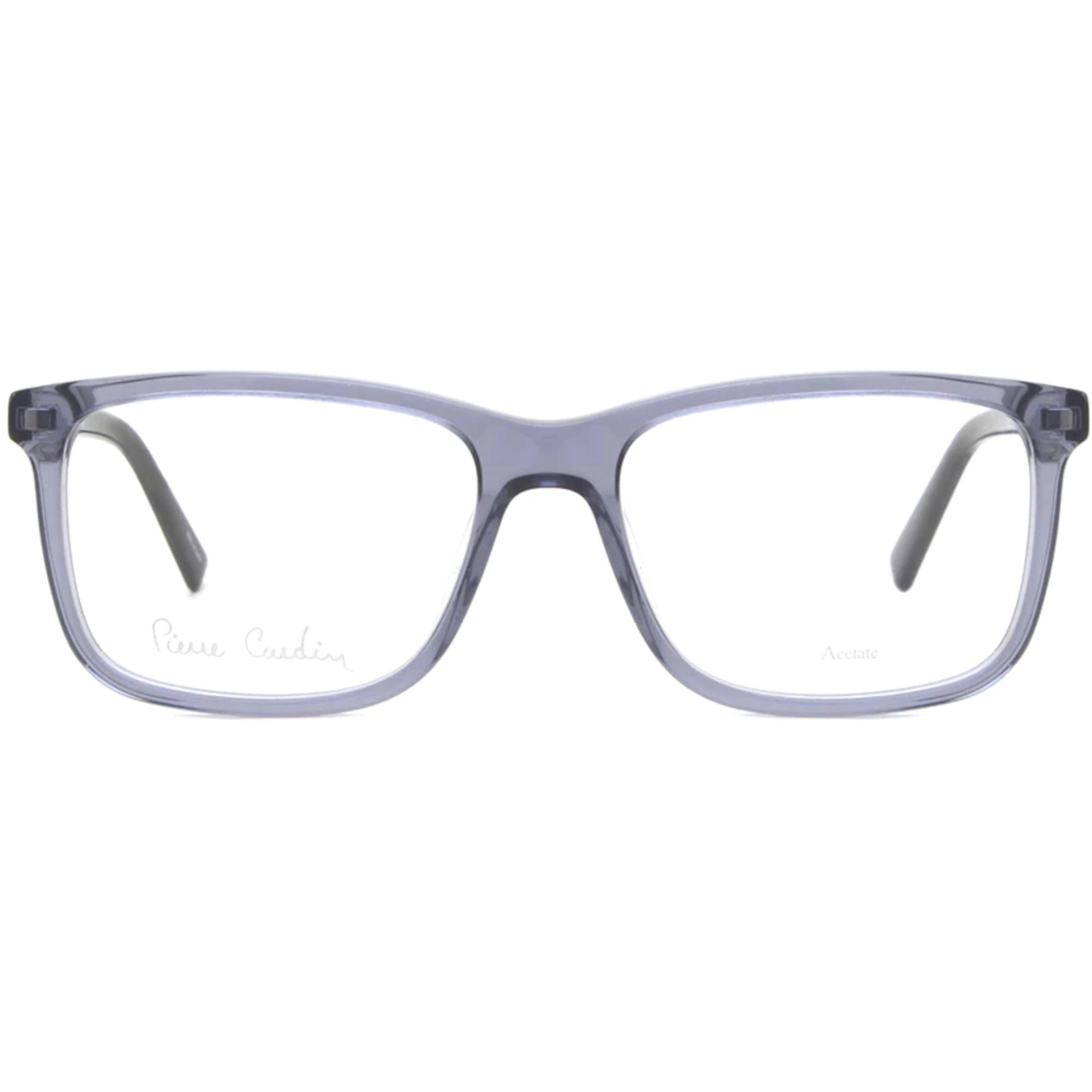 Pierre Cardin Men's Eyeglasses - Blue Grey Acetate Full Rim Square | P.C. 6168 0GLK