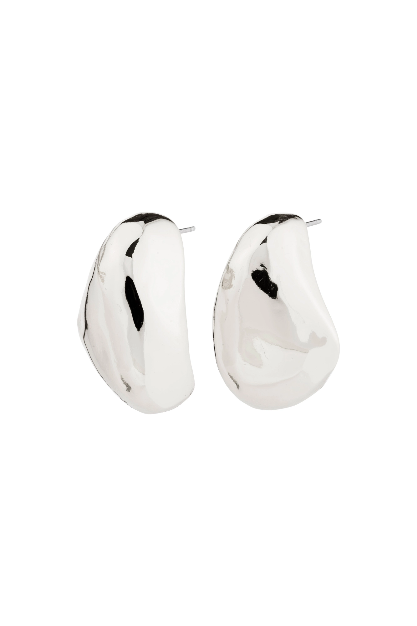 Pilgrim Dune Recycled Earrings Silver Large