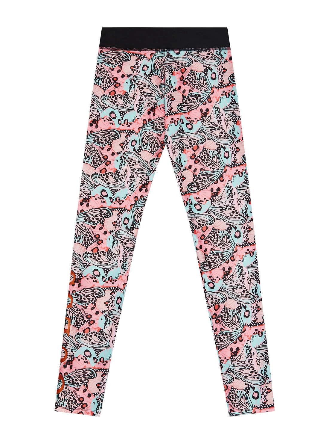 Pink Butterfly Printed Active Leggings (7-16)