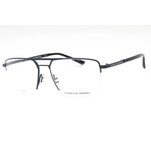 Porsche Men's Eyeglasses - Blue Metal Rectangular Frame Clear Demo Lens | P8398 D