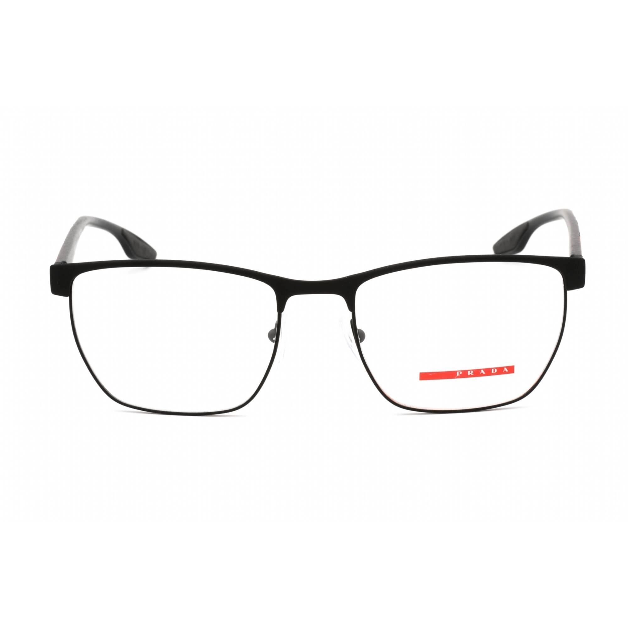 Prada Sport Men's Eyeglasses - Black Rubber Metal Square Shape Frame | 0PS 50LV 4891O1
