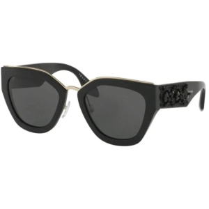 Prada Women's Sunglasses - Black Unique Frame Grey Lens | PRADA 0PR10TS 1AB5S052
