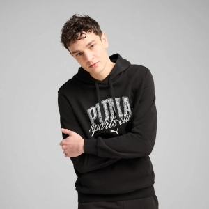 PUMA MEN'S CLASS FRENCH TERRY BLACK HOODIE
