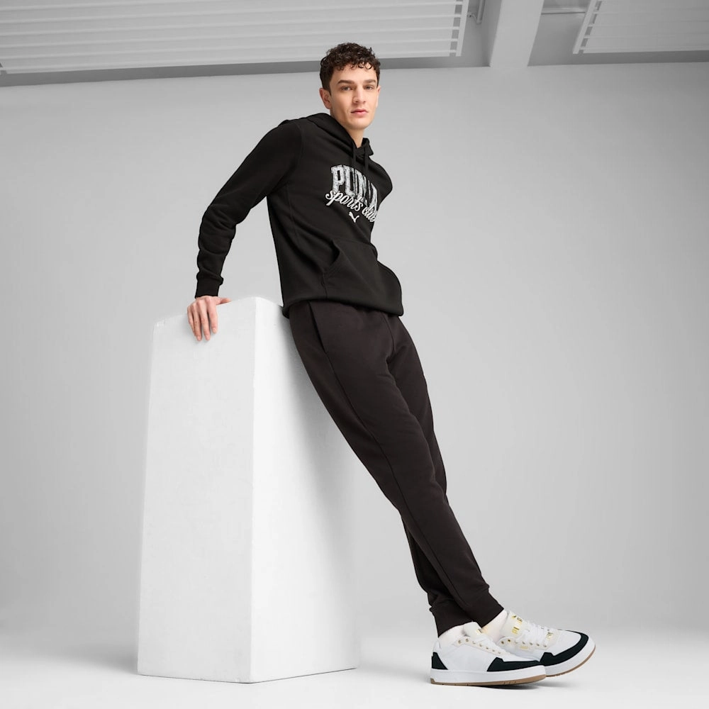 PUMA MEN'S CLASS FRENCH TERRY BLACK HOODIE