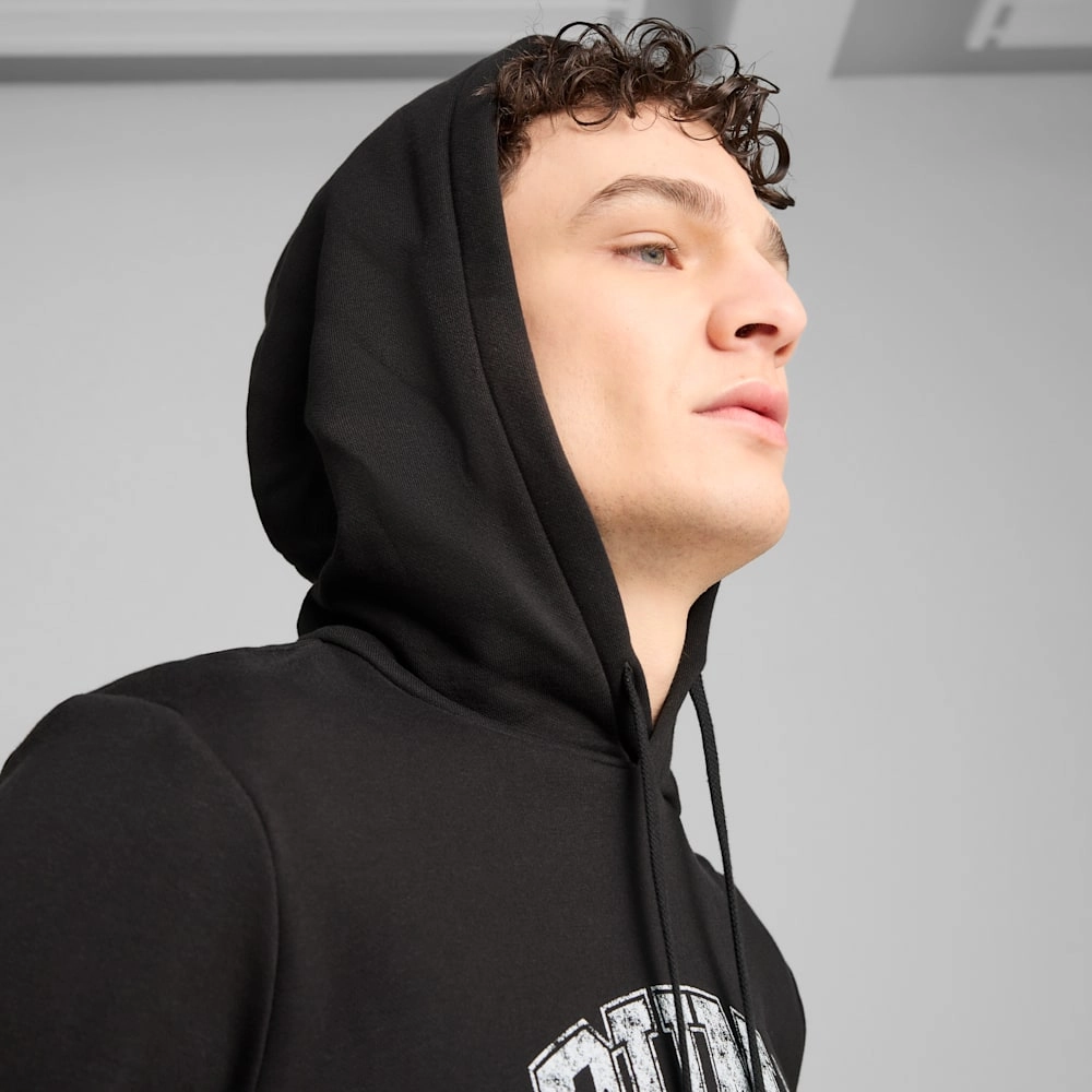 PUMA MEN'S CLASS FRENCH TERRY BLACK HOODIE