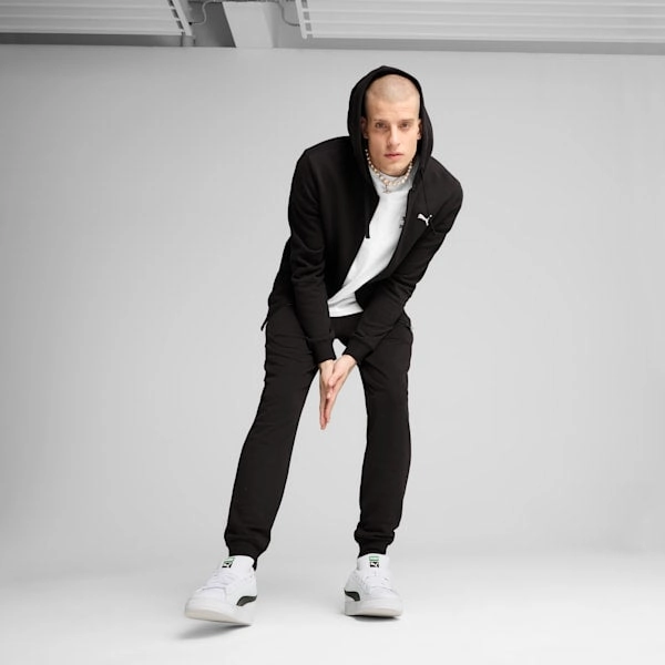 PUMA MEN'S ESSENTIALS FLEECE BLACK FULL ZIP JACKET