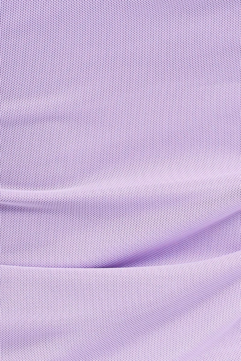 Purple Shrug Set Long Sleeve Frills Mesh