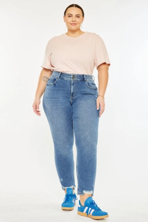 Rosemary High Rise Straight Jeans (Plus Size)