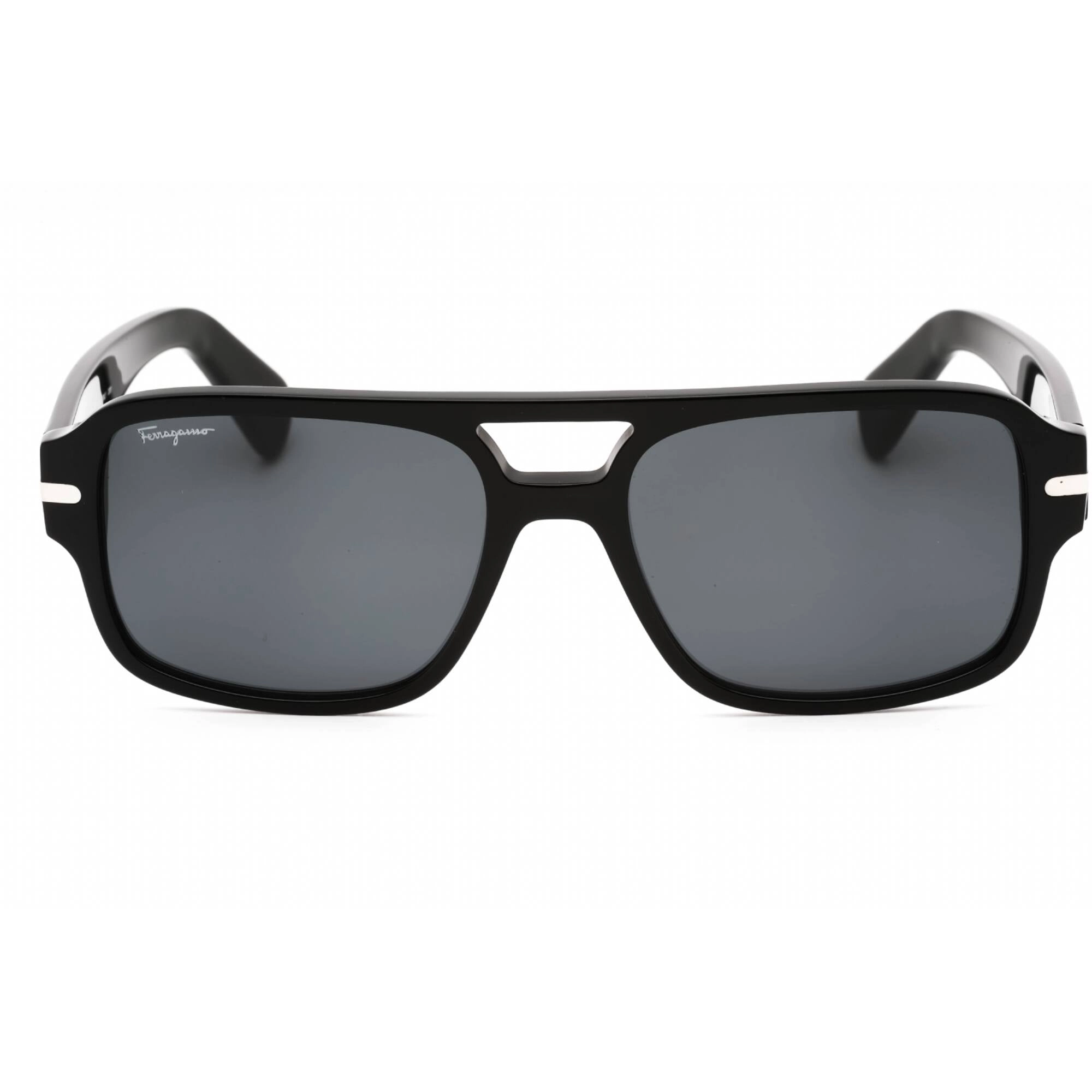 Salvatore Ferragamo Men's Sunglasses - Black Plastic Square Full Rim | SF1038S 001
