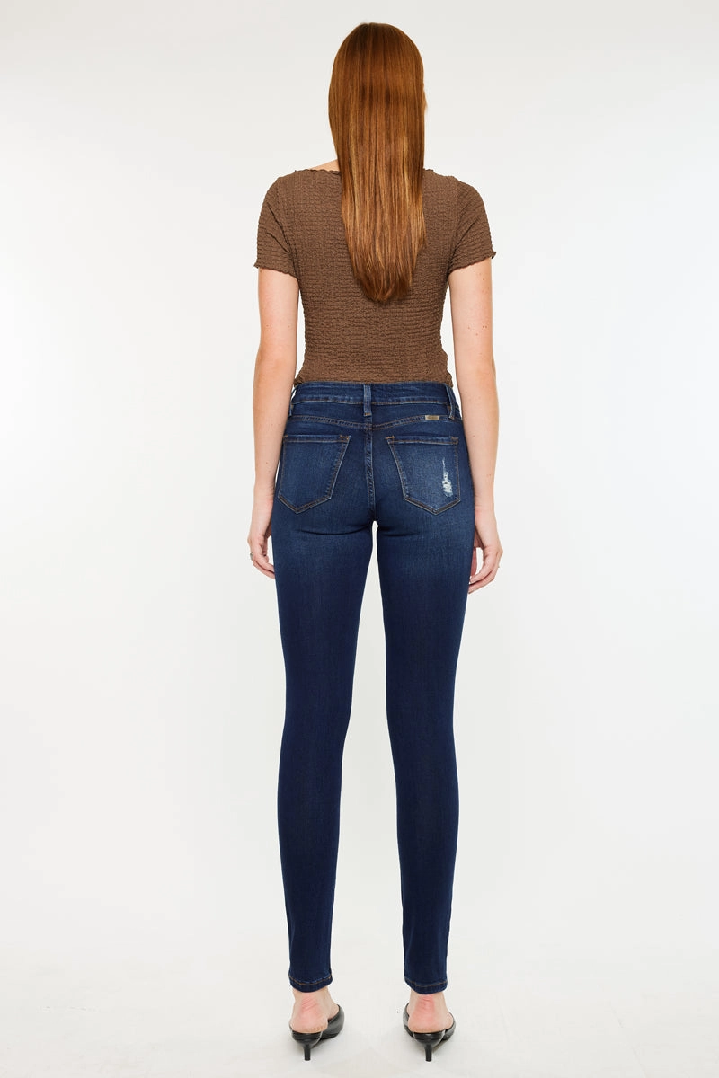 Saskia Mid Rise Super Skinny Jeans