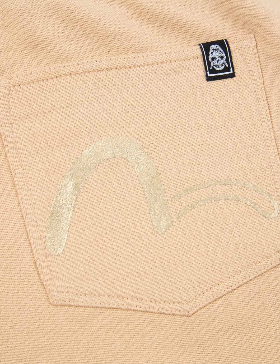 Seagull Print Pocket Sweat Shorts