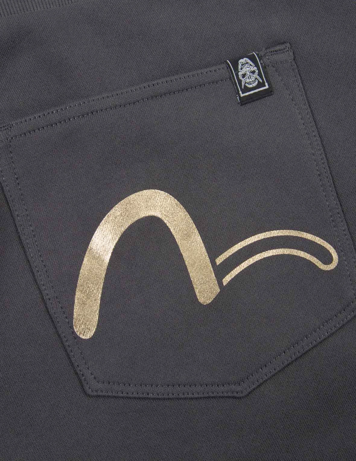 Seagull Print Pocket Sweat Shorts