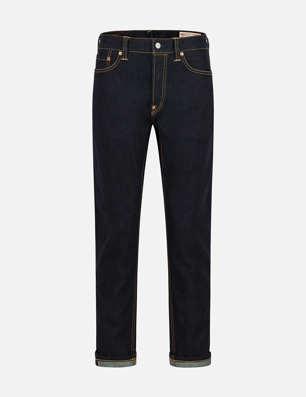 Seagull with Kamon Print Pockets Carrot Fit Jeans #2017