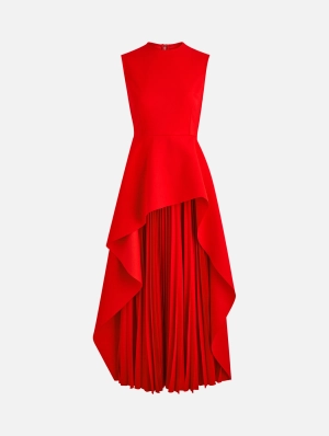 Severny Midi Dress in Red