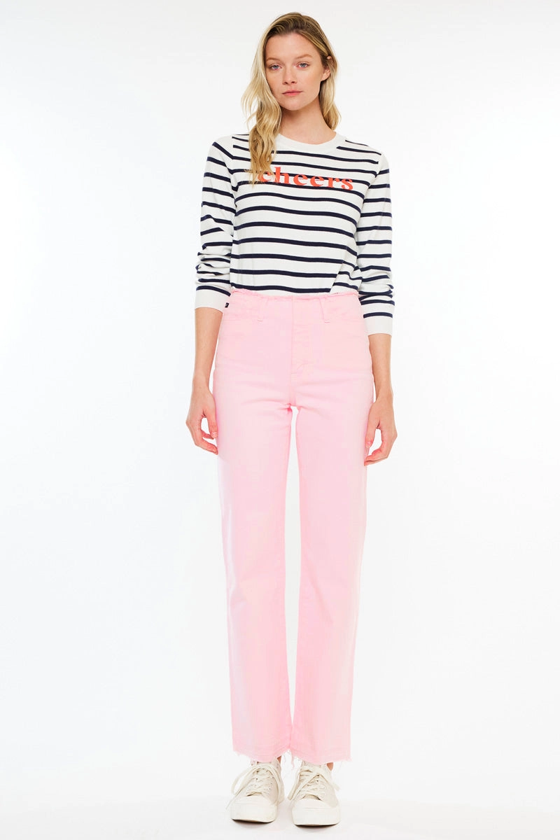 Sharon High Rise True Straight Jeans