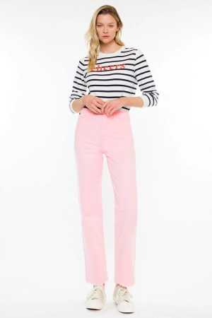 Sharon High Rise True Straight Jeans