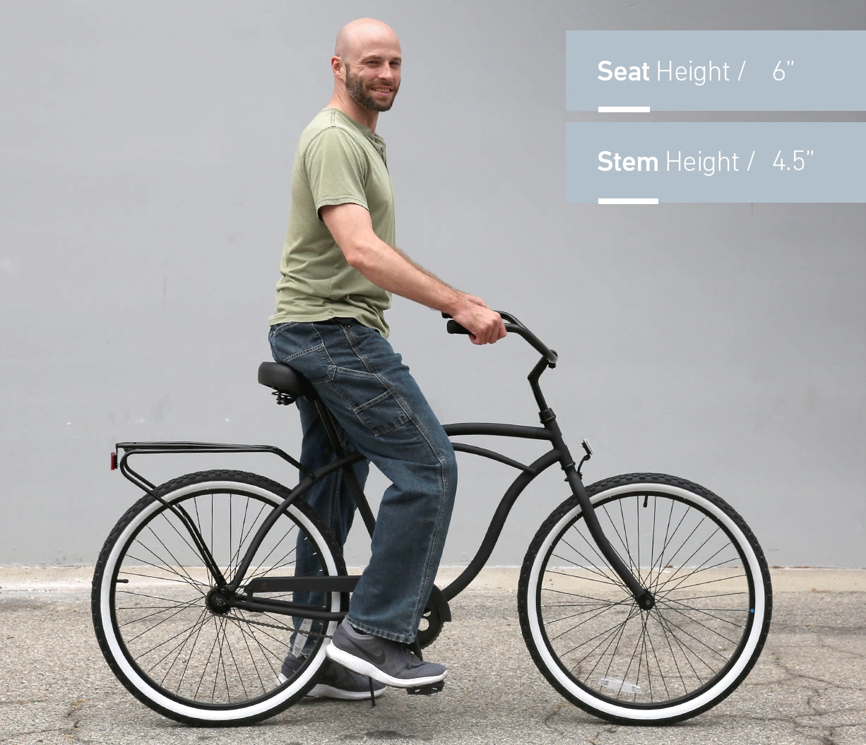 sixthreezero Around the Block Men's 26" 3 Speed Cruiser Bicycle