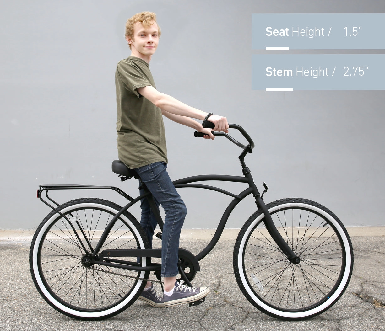 sixthreezero Around the Block Men's 26" 3 Speed Cruiser Bicycle
