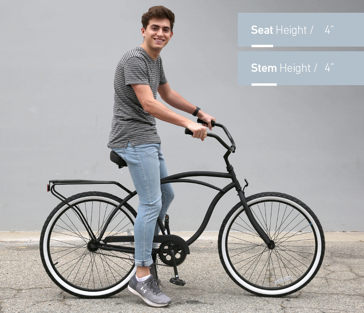 sixthreezero Around the Block Men's 26" 3 Speed Cruiser Bicycle