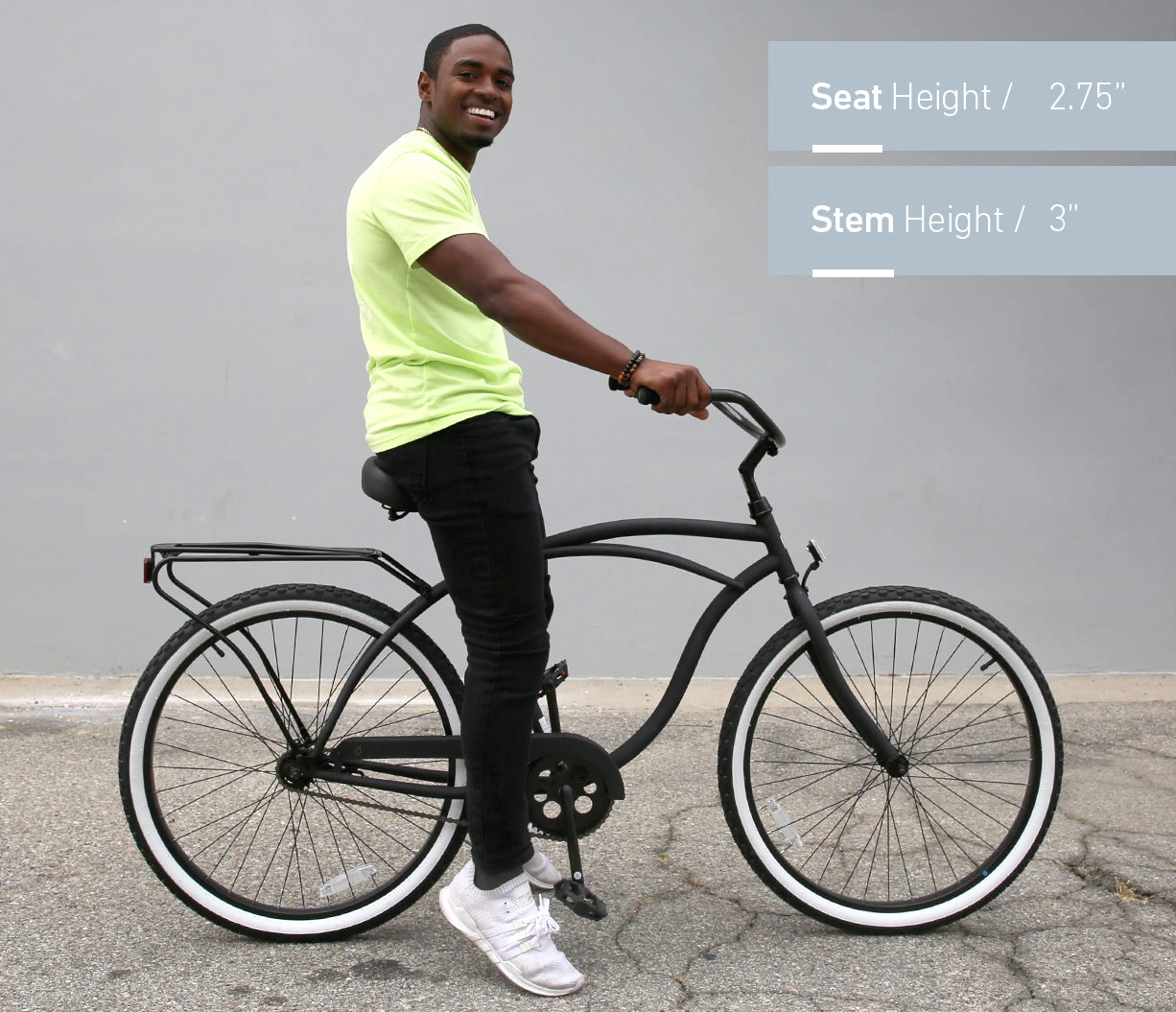 sixthreezero Around the Block Men's 26" 3 Speed Cruiser Bicycle