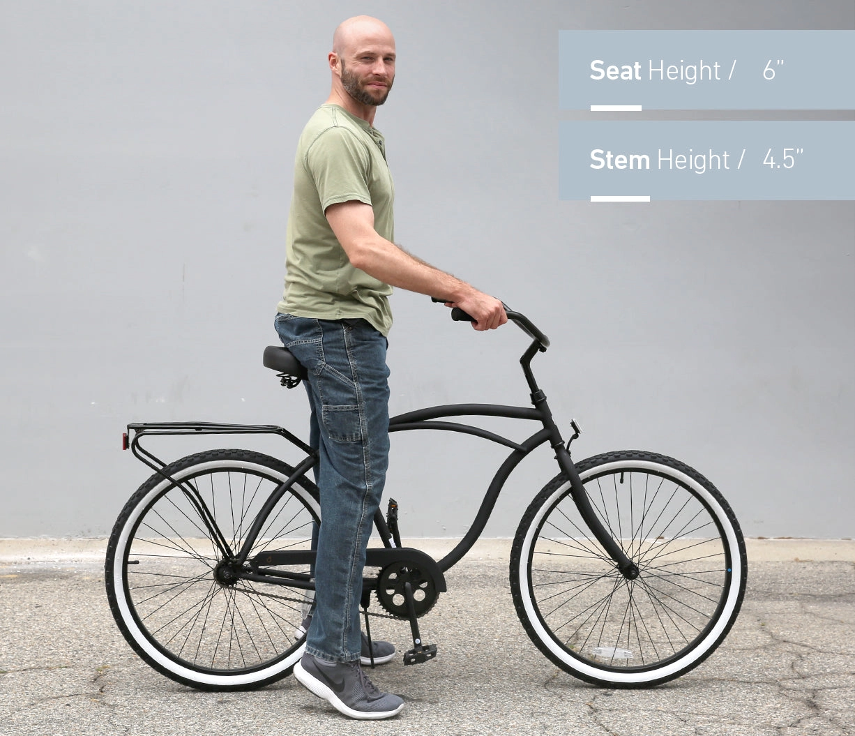 sixthreezero Around the Block Men's 26" 3 Speed Cruiser Bicycle