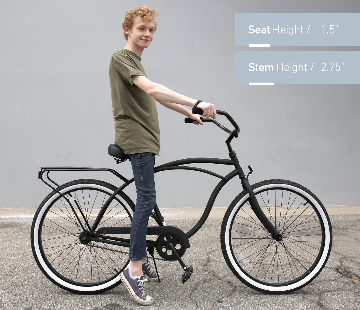 sixthreezero Around the Block Men's 26" 3 Speed Cruiser Bicycle