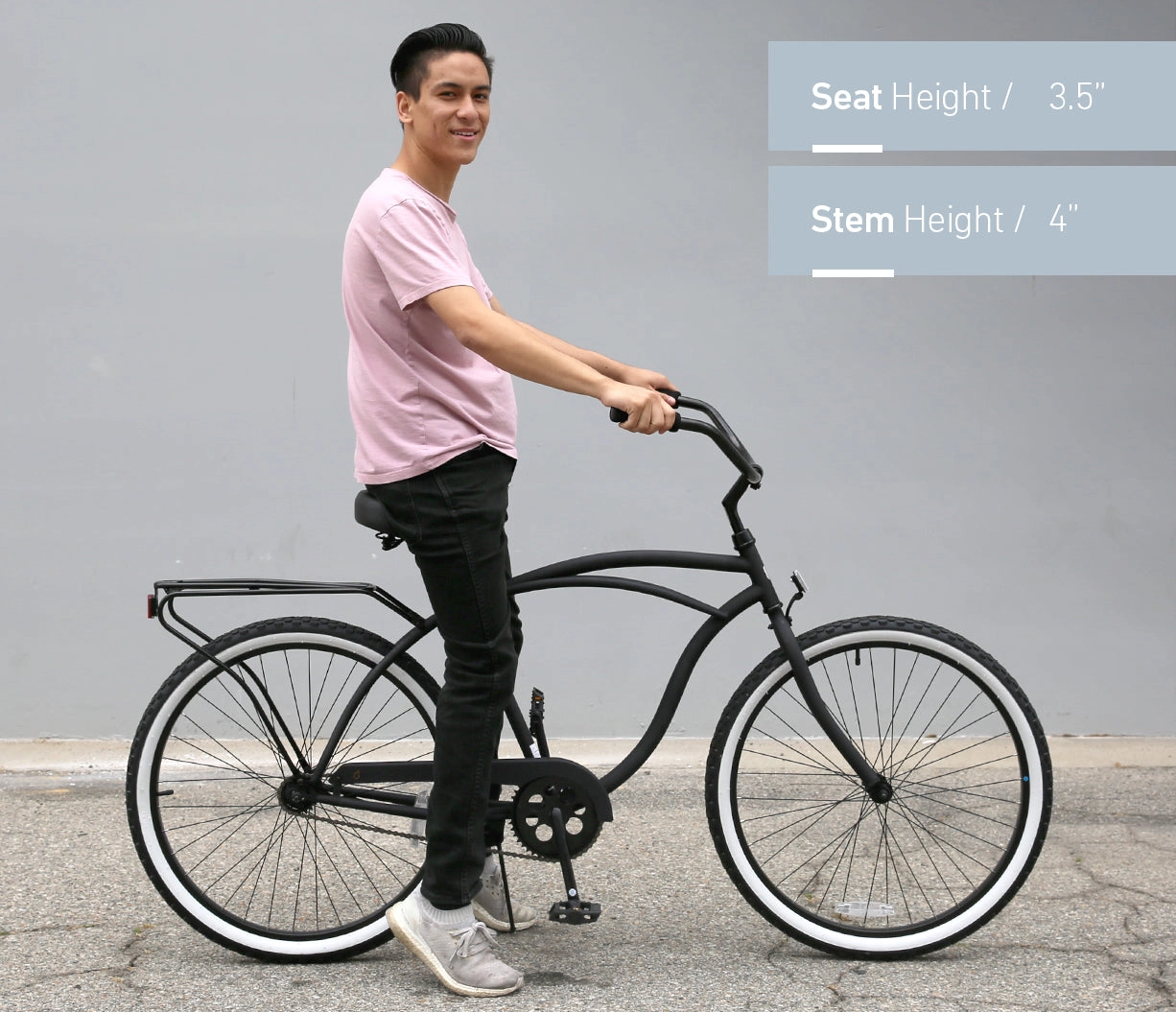 sixthreezero Around the Block Men's 26" 3 Speed Cruiser Bicycle