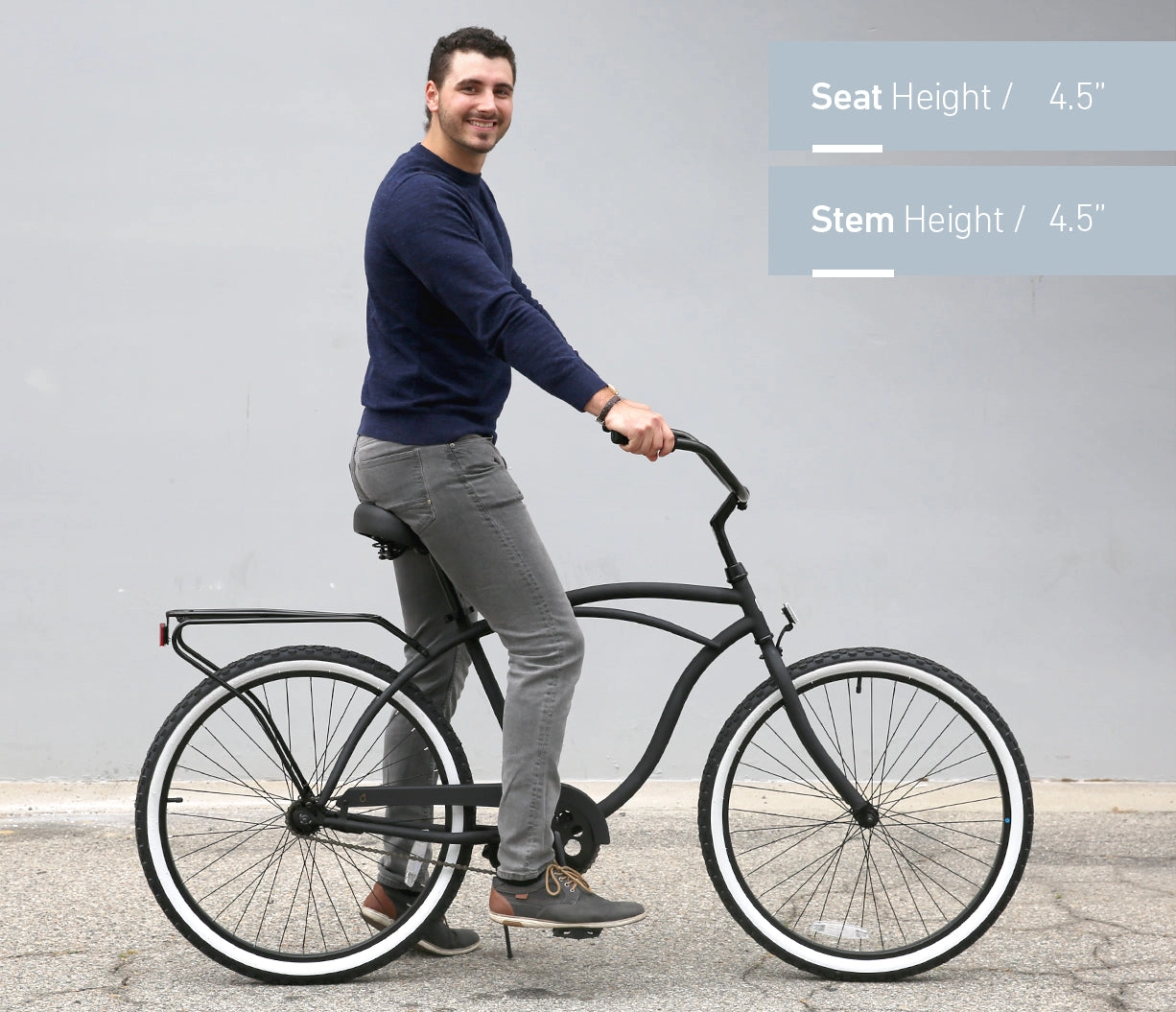 sixthreezero Around the Block Men's 26" 3 Speed Cruiser Bicycle