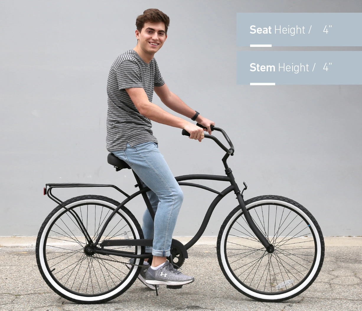 sixthreezero Around the Block Men's 26" 3 Speed Cruiser Bicycle