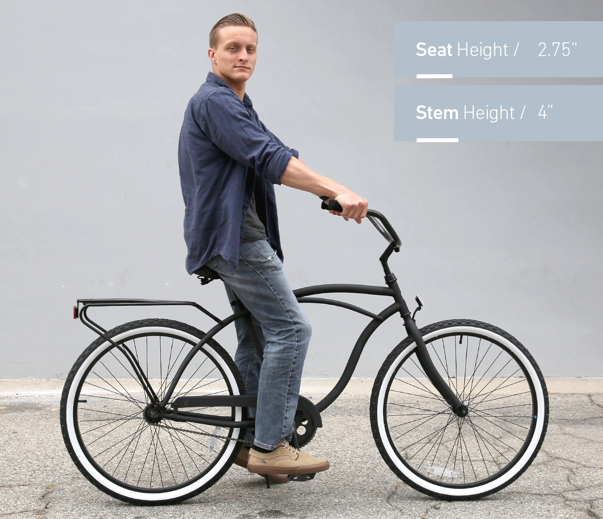 sixthreezero Around the Block Men's 26" 3 Speed Cruiser Bicycle