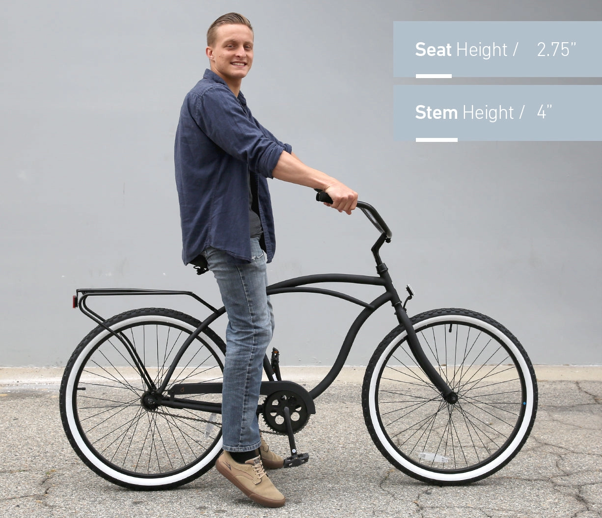 sixthreezero Around the Block Men's 26" 3 Speed Cruiser Bicycle